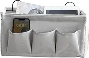 Bedside Compartment Bag Multi Pocket Bedside Holder Space Saving Organizer Bag Chair Side Organizer Oxford Fabric Organizer Dorm Bedside Organizer Waterproof Storage Pocket Bedside Storage for