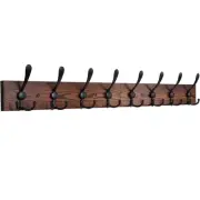 Wall Mounted Coat Rack, 31-2/5'' Long, Entryway Hanging Rack, Metal Wood Coat...