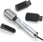 Hydro Fusion Smooth & Shape Hot Air Brush with 4 Attachments for Blow Drying, Straightening, Volume and Brushing, Dual Ion Technology with Anti-Frizz Effect, Air Styler, AS774E