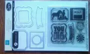 Sizzix 6 Clear stamps Set with 6 Framelits Dies "You Are Loved" -This & That
