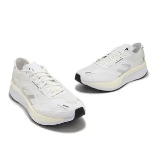 adidas 慢跑鞋 Adizero Boston 11 男鞋 白 米白 路跑 愛迪達 [ACS] GY2586