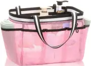 XL Portable Mesh Shower Caddy Tote Bag for College Dorm, Gym, Beach, Pool