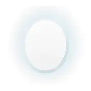 TOOLKISS LED Wall Mirror Round Anti-Fog Bathroom 50cm – Modern Copper-Free Silver Mirror with Dual-Channel LED Light Strip, Waterproof & Fogless for Bathroom, Bedroom, Living Room
