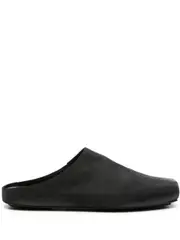 [Uma Wang] Uma Wang-Pantofole In Pelle Con Punta Squadrata-Donna 35 IT