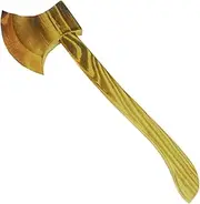 Fake Axe 13 Inch Realistic Wood Toy Axe Lightweight Hatchet Toys for Kids Textured Trick Props for Halloween, Christmas, Easter, Carnival Costume Party Wood Toys Hatchet