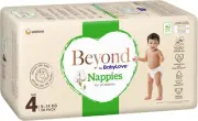 Beyond by Babylove Nappies, Size 4 (9-14Kg) (3 X 38 Pack)