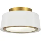 Decovio ED0953302GA Stevens 2 Light 12 inch Gold Semi Flush Ceiling Light