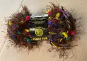 Lion Brand yarn Fancy fur, fun fur yarn bursting with kernels of color