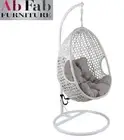 BRAND NEW jimmy POD EGG ACCENT OUTDOOR CHAIR STEEL FRAME White CUSIONS INC
