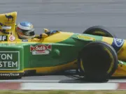 Michael Schumacher Germany Camel Benetton B193 Ford HB V8 duri- 1993 Old Photo