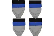 Rio 12 Pack Mens Cotton Hipster Briefs Undies Underwear Blue Grey Black Bulk M80404 Assorted