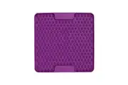LickiMat Mini Soother Slow Feeder Mat Freezer Safe for Dogs Purple
