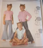 Burda Sewing Pattern # 9744 child's blouse size 3-8 UC/FF