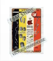 1959 SW Stevens Walden Inc Tools Wrenches Ratchet Socket metal tin sign home bar