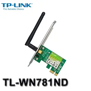 【MR3C】含稅附發票 TP-Link TL-WN781ND 150M PCI-E 無線網路卡
