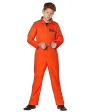 Kids Escaped Convict Costume-X-LARGE (14-16)