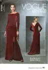 Vogue V1520 Misses 14 to 22 Badgley Mischka Evening Gown Uncut Sewing Pattern