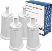 Replacement Water Filter Compatible with Breville Sage Claro Swiss for Oracle, Barista and Bambino Espresso Coffee Machine - Part #BES008WHT0NUC1-Pack of 4