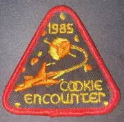 Vintage Girl Scouts 1985 Cookie Encounter Spaceship Patch 2.75" - New