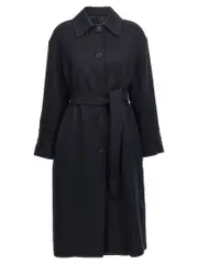 [Max Mara Studio] Max Mara Studio-Ilde Trench E Impermeabili Blu-Donna 50IT