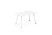 OL Flare Meeting Table in White Top with White Frame