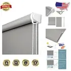 Easy Install Blackout Window Shades 28” x 68” - Energy Saving & Noise Reducing