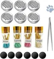 Dog Scent Work Tins Training Kit Nose Work Containers Magnetic Scent Work for Dogs Training Smell Aluminum Cans (6 tins+4 Scent Work kit)