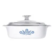 Corningware 2L Casserole Pot Pyroceram Blue