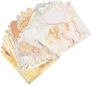 Tofficu 24pcs Hand Account Background Paper Wrapping Paper Retro Decor Paper Doilies Brown Paper Wrapping Paper Photo Album DIY Papers DIY Material Papers DIY Journal Material