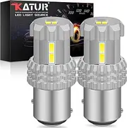 KaTur 1157 BAY15D P21/5W 2057 2357 7528 LED Bulbs High Power 12pcs 3020SMD Chipsets Extremely Bright 2800 Lumens Used for Backup Reverse Light, Tail Light, Brake Light, Xenon White (Pack of 2)