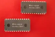MOTOROLA MC146818P MC146818 IC REAL TIME CLOCK 24 PIN DIP ( Qty 2 ) *** NEW ***