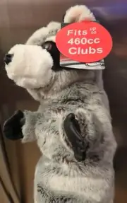 Raccoon shaped Plush golf club headcover fit Up To 460cc drivers Proactive New