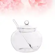 Jars with Spoons and Lids Canister Gift Giving Container Dried Fruit