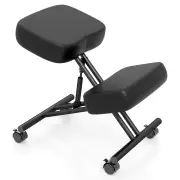 CostwayHeight Adjustable Kneeling Chair with Angled Seat to Relieve Pain