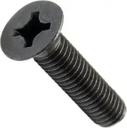 Bulk Qty 750 - #10-24 x 3" Phillips Flat Head Machine Screw Steel Black Ox