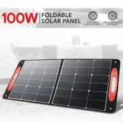 Outdoor Camping Travel Home Garden 100W Portable Solar Panel Kit w/ USB Ports