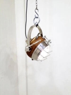 Marine Natural Wooden Nautical Lamp Ceiling/Pendant Hanging Light Decor