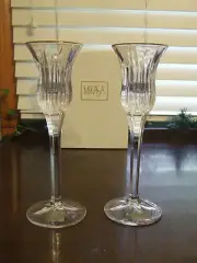 NEW Mikasa ICICLES GOLD CANDLESTICK HOLDERS NIB