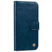 Business Style Oil Wax Texture Horizontal Flip Leather Case for Galaxy S10 Plus