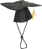 LIGHTAOTAO Pet Graduation Caps for Dogs and Cats Graduation Hats with Tassel Lightweight and Washable Pet Costume for Celebrating