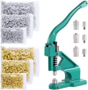 Swpeet 3004Pcs Heavy Duty Hand Press Eyelet Grommet Machine Punch Kit