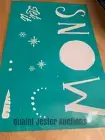 LET IT SNOWMAN NEW Chalk Couture Transfer Stencil Retired 12"x18"