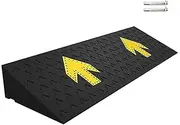 Threshold Ramp, Rubber Curb Ramp, Wheelchair Ramp, Driveway Ramp, Entrance Ramp, Easy to Secure - Suitable for Cars, Wheelchairs, Scooters, Lawn Mowers,Trolley(Size:100x37x16cm)