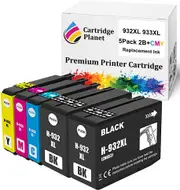 5 Pack (2BK,1C,1M,1Y) Compatible Ink for HP 932XL 933XL for HP Officejet 6100-H611 6100-H611a 6600-H711a 6700-H711n 7110-H812a 7510 7512 7610 7612