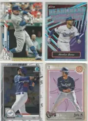 MOOKIE BETTS (4) 2023 Topps Finest Headliners 2021 Gypsy Queen Tarot Chrome Lot