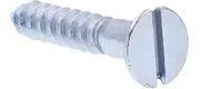 PRIME-LINE Wood Screw, Flat Head, Slotted Drive, 12 X 1-1/4 in, Zinc Plated Steel, Pack of 50, 9199972