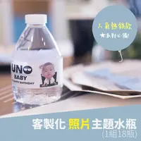 在飛比找樂天市場購物網優惠-照片款主題瓶裝水 客製化水瓶 派對礦泉水 生日 周歲【18瓶