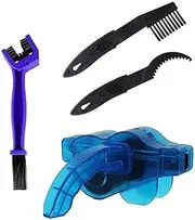 New Bicycle Chain Cleaner Bike Wash Tool Cycling Scrubber Cleaning Brushes Wheel - Universal Fit for Multi & Single-Speed Bikes