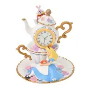 NEW! Alice In Wonderland White Rabbit Clock Figure Disney Store