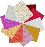 Beatifufu 10pcs Multicolored Fabric Squares for DIY Crafting Assorted Bright Quilting Fabric Precuts for Sewing Patchwork and Handmade Projects